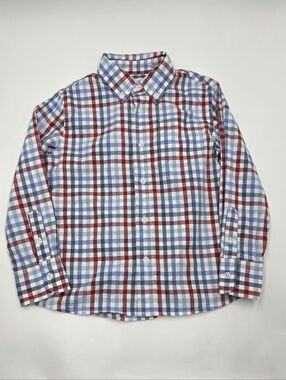 Crewcuts boys' red and blue check shirt size 4-5